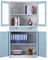 کابینت های بایگانی اداری لوت بزرگ کتاب کابینت فلزی ذخیره سازی با درب کشویی شیشه ای