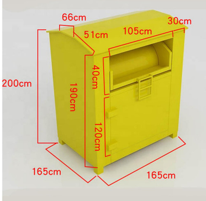 پوشاک قد 2 متر اهدای جعبه های قطره زرد