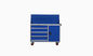 کابینت های ابزار موبایل آبی 5 کشویی ، میز کار موبایل ISO9001 با ذخیره سازی ابزار