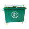 1100L ISO9001 سطل های بازیافت ، جعبه های پلاستیکی بازیافت شده نصب شده